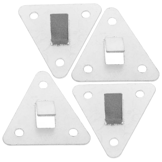 5Pcs Fire Extinguisher Holder Wall Mount Silver Metal for Office Safety