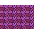 thumbnail image 1 of Ahgly Company Tapis Rectangulaire Lavable en Machine Intérieur Transitionnel Magenta Foncé Violet, 2 Pieds x 5 Pieds, 1 of 7
