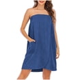 thumbnail image 1 of Women Robe, Plus Size Soft House Coat for Women, Casual Lightweight Bathrobe for Lounge, Comfy Solid Color Robe for Home, 1 of 7