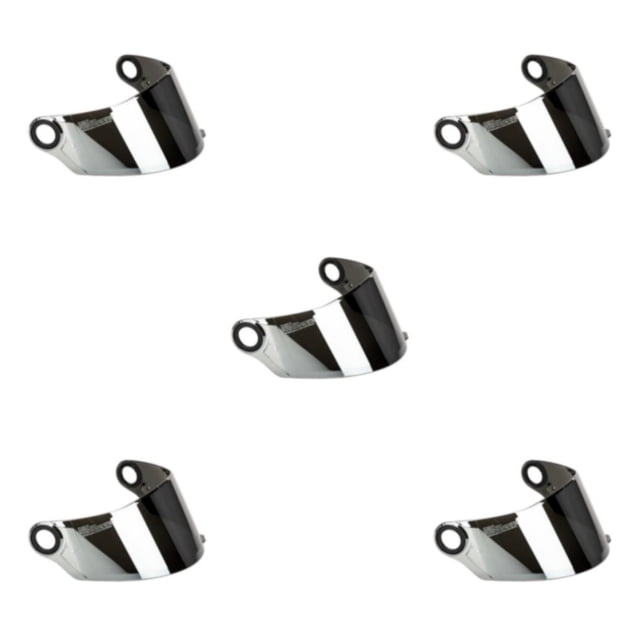Youkk High-Performance for Visor Lens for FF358 396 Full Face Scratch-Resistant Silver 255mm 5Set
