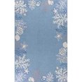 thumbnail image 2 of HomeRoots 353393 27 x 45 in. Polyester Sea Blue Area Rug, 2 of 2