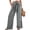 Grey, variant on Tumotour Linen Wide Leg Pants for Women Solid Color Fashion Tie Pants Elastic High Waist Lightweight Breathable Casual Pants with Pockets Loose Flowy Beach Travel Vacation Pants