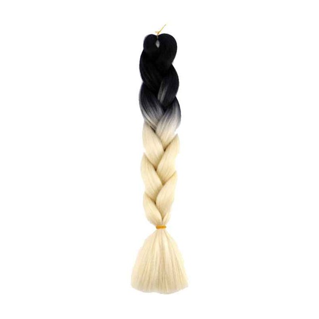 Langgg Gradient Color Women Braid Hair Large Braiding Hair Wigs High Temperature Fiber Synthetic Hair Extensions