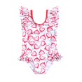 thumbnail image 1 of Sunnyoo Girls One-Piece Swimsuit Watermelon Print Ruffle Swimwear Bathing Suit, 1 of 6