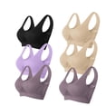 thumbnail image 1 of Timegard 6pc Sports Bras for Women Plus Size High Support Wireless Breathable Mesh Workout Running Bras, 1 of 2