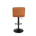 thumbnail image 4 of Bronte Living Leatherette Bar Stool with Adjustable Height, 360 Swivel Design, Comfortable Mid-Backrest, Pedestal Base with Footrest for Kitchen, Pub - Series Clementine - Set of 2, 4 of 6