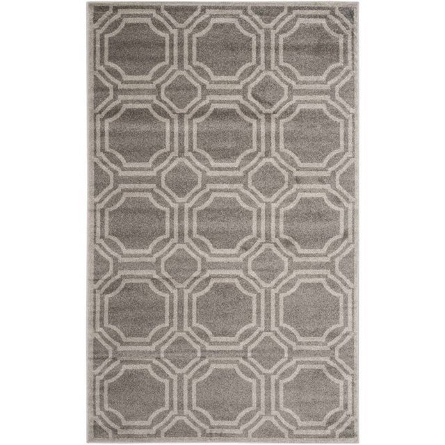 Safavieh Tapis Intérieur Extérieur Amherst Gris - 5 Pieds x 8 Pieds