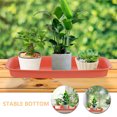 thumbnail image 4 of Miangastore 2Pcs Rectangular Plant Saucers Plastic Plant Saucers Planter Drip Tray Flower Pot Saucers, 4 of 9