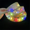 thumbnail image 4 of Pompotops Christmas Decorations Outdoor Indoor,Christmas Decorations For Home,Christmas Decoration LED Ribbon Lights Christmas Tree Ornaments DIY Lace Bow String Lights Decoration, 4 of 9