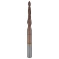 thumbnail image 2 of CNC Router Bits, Excellent Chip Removal Tungsten Steel Tapered Ball Nose End Mills  For Carving R1.5x47xD8x85mm, 2 of 8