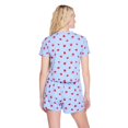 thumbnail image 3 of No Boundaries Women's Two Piece Short Pajama Set, 3 of 6