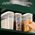thumbnail image 4 of Lksixu Airtight Cereal Storage Container Clear 2L Airtight Kitchen Food Storage Container With Lids And Compartments For Grain Flour Rice Nut Snacks Storage Bins Organizers and Storage, 4 of 6