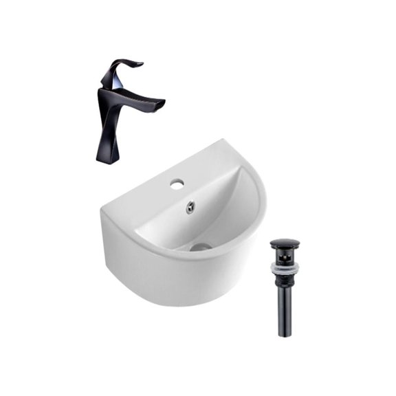DROP Bath and Kitchen DR091234 Bathroom Vessel Sink Set