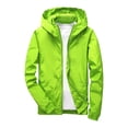 thumbnail image 1 of Splozh Manteau Veste Mince Garçons Veste à Manches Longues Confortable Douce et à la Mode Veste à Capuche Zippée Verte, 5-6 Ans, 1 of 4