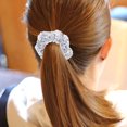 thumbnail image 3 of SHISUYAN Holiday Themed Scrunchies Silver 2Pcs For Christmas Party Use, 3 of 8