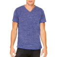 thumbnail image 2 of Bella Canvas Mens Jersey V-Neck Tee, M, Navy Marble, 2 of 6
