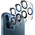 thumbnail image 1 of 3 Pack Camera Lens Protector for iPhone 12 Pro, 9H Hardness Tempered Glass, Ultra HD, Anti-Scratch, Case Friendly [Does not Affect Night Shots], 1 of 7