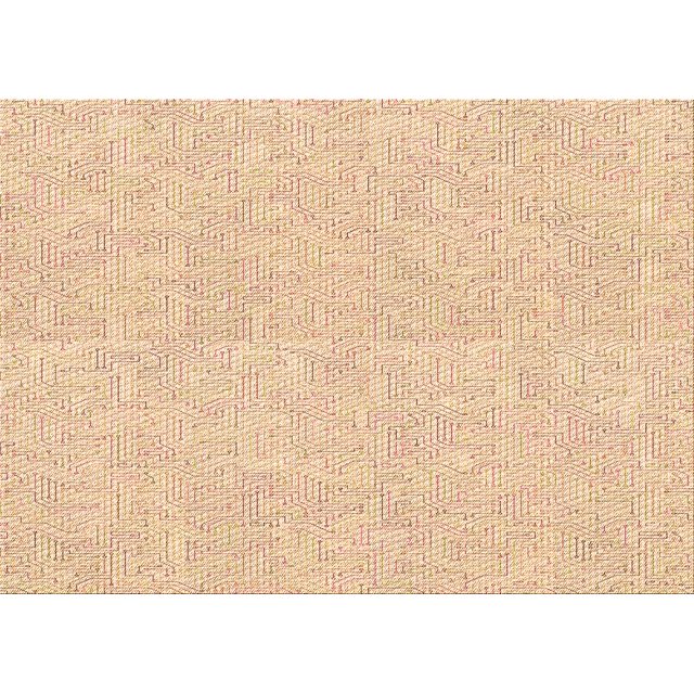 Ahgly Company Tapis d'Intérieur Lavables à la Machine Rectangle Transitionnel Doré Blond Doré, 8' x 10'