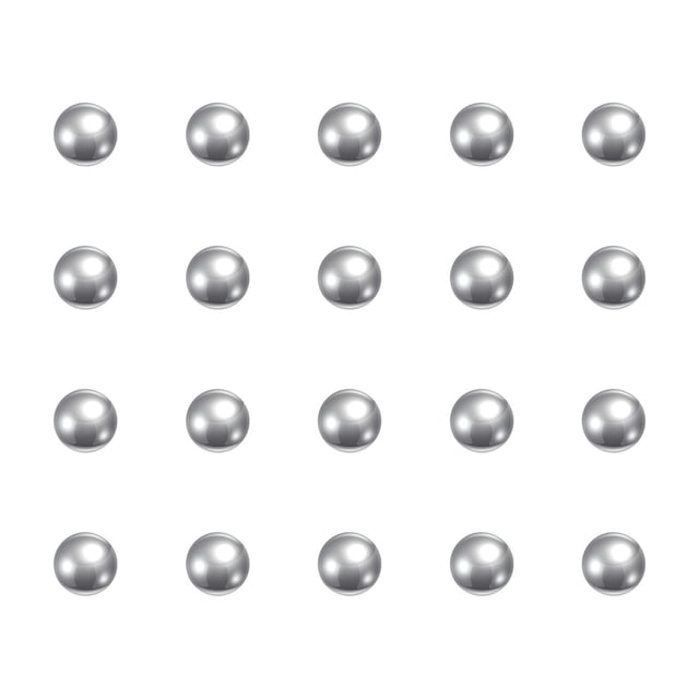 Unique Bargains Billes de Roulement en Acier Inoxydable 2.5mm 440C G25 Precision Lot de 50