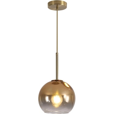 KCO Lighting Modern Glass Pendant Lights Large Gold Globe Pendant Light Mid Century Single Pendant Light Kitchen Island Dining Room Lighting Fixture