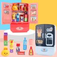 thumbnail image 2 of Ensemble de Jouets pour Réfrigérateur pour Enfants Boissons Simulées Jouet Réfrigérateur Jeu d'Imitation Cuisine Jouet, 2 of 10