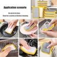 thumbnail image 4 of 5PC Dish Scrub Pads Washable Sponges, Clean Sponge Dish Scrubbing Pads, Sponges Non Scratch Kitchen Tool Kitchen Clearance (A), 4 of 6