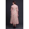 thumbnail image 2 of Bimba Leaves Ladies Button Down Print Dress A-Line Cocktail Party Shirt Dress-Small, 2 of 5
