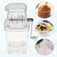 thumbnail image 5 of Machine à Glace Pilée Manuelle Machine à Cônes de Neige Domestique Broyeur de Glace Manuel Machine à Glace Pilée Manuelle Polyvalente Machine à Glace pour Maison Bureau Plein Air Camping transparent, 5 of 5