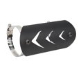 thumbnail image 1 of Couvercle de Protection Thermique pour Échappement de Moto Universel en Acier Inoxydable, 1 of 7