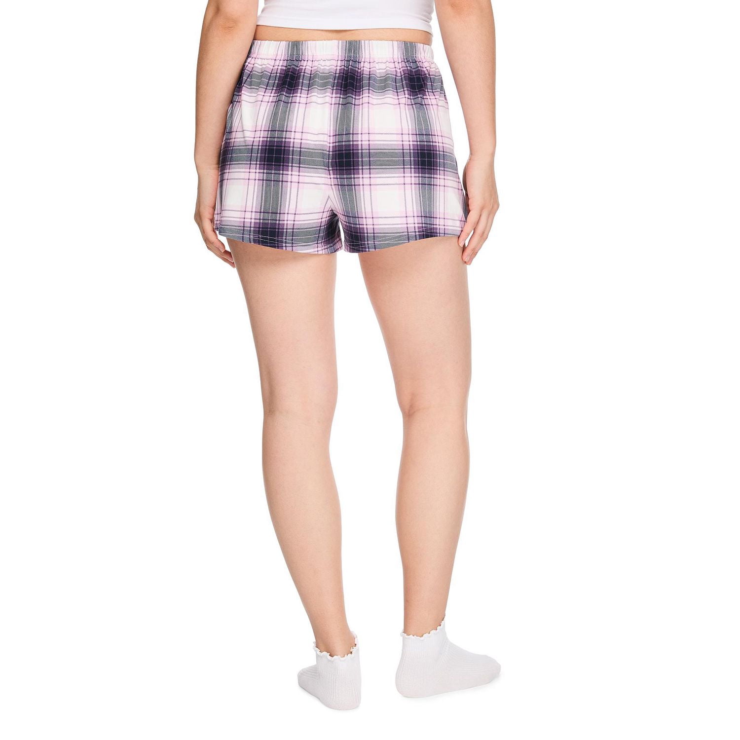 Short de pyjama à effet peau pêche No Boundaries pour femmes