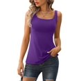 thumbnail image 1 of Charmo Camisole pour Femmes avec Soutien-Gorge Rembourré Intégré, Bretelles Larges Ajustables, Camisole en Coton, Chandails Cami, 1 of 6