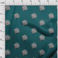 thumbnail image 2 of oneOone Georgette Viscose Fabric Leaves Block Print Fabric BTY 42 Inch Wide, 2 of 4