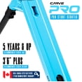 thumbnail image 2 of Kids Pro Stunt Scooter Ages 6–10 – Beginner Freestyle Trick Scooter for Skatepark, 30" Fixed Height, 100 mm Wheels, Blue – Madd Gear Carve Pro, 2 of 9