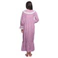 thumbnail image 4 of Moomaya Chemise de Nuit Maxi Boutonnée à Manches Longues Imprimée en Coton pour Femmes, 4 of 5