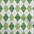 thumbnail image 1 of oneOone Polyester Spandex Green Fabric Check Argyle Craft Projects Decor Fabric Printed By The Yard 56 Inch Wide, 1 of 4