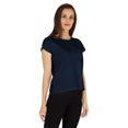 thumbnail image 3 of Inkmeso Solid Short Sleeve Basic T-Shirt For Womens Patch Pocket Casual Summer Basic Top, 3 of 7