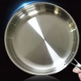 thumbnail image 4 of Hbdhejl Stainless Steel Pan 12 Inch Frying Pan 3 Ply Stainless Steel Frying Pan Fry Pan Stainless Steel Skillet Cooking Pan Oven Skillet Christmas For Man And, 4 of 9