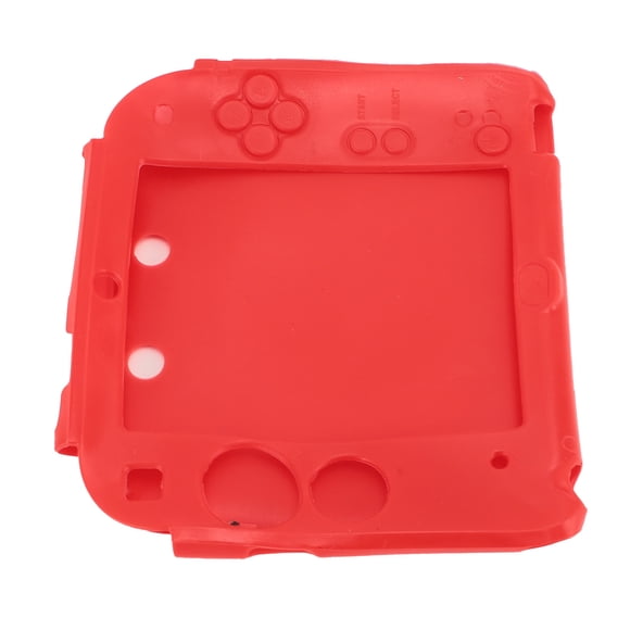 Coque en Silicone pour Console de Jeu Portative pour 2DS, Étui Protecteur Souple Résistant aux Rayures avec Protecteur d'Écran Supérieur et Inférieur