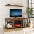 thumbnail image 4 of Costway 23" Electric Fireplace Insert with Remote Control Adjustable Flame Color Brightness, 4 of 10