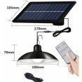 thumbnail image 5 of 2-Head Waterproof Solar Chandelier Lights with 3m Cable & White Light, 5 of 5