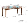 thumbnail image 2 of Banc En Bois 4 Pièces Et Tabourets Set (Crescent Twirl), 2 of 3