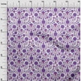 thumbnail image 3 of oneOone Georgette Viscose Purple Fabric Florals Craft Projects Decor Fabric Printed By The Yard 42 Inch Wide, 3 of 4