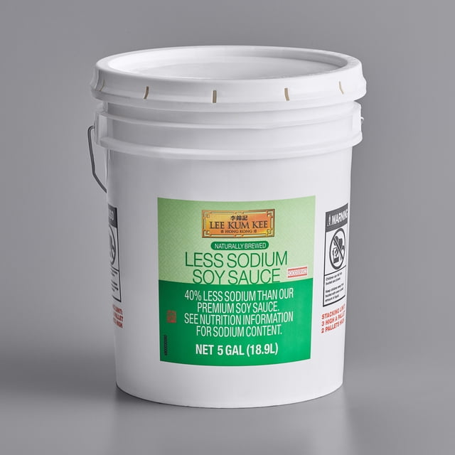 Lee Kum Kee Less Sodium Soy Sauce 5 Gallon