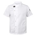 thumbnail image 2 of Aislor Unisex Short Sleeve/Long Sleeve Chef Coat Jacket Kitchen Uniform Restaurant Hotel Cook Jacket White Short Sleeve XL, 2 of 7