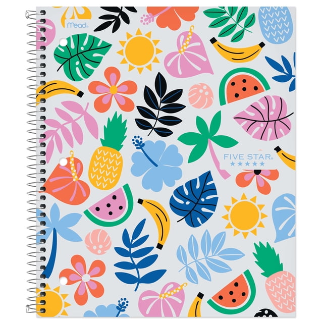 Five Star® 1 Subject Tropical Fruit Notebook
