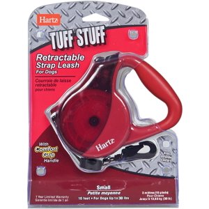 Hartz Tuff Stuff Retractable Leash for Small Dogs - Color May Vary