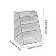 thumbnail image 3 of pstuiky Clear Desktop Organizer Slanted Pen Holder & Cosmetic Storage Box, Multi-Functional Office Supply Organizer, 3 of 6