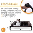 thumbnail image 4 of K&H Original Bolster Elevated Pet For Dogs Brown Large, 4 of 7