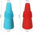 thumbnail image 3 of Meitianfacai Multicolore 5 Pcs Bouchons de Vin Bouchon de Bouteille pour Bouteilles de Vin, Outil de Bar Réutilisable Bouchon de Bouteille de Vin en Silicone Bouchon de Boisson Bouchon de Bouteille de Vin, 3 of 7