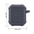 thumbnail image 4 of pitrice Earphone Case Silicone Cover Wireless Headphone Case Shell Replacement for AirPods 1/2, Grey, 4 of 6